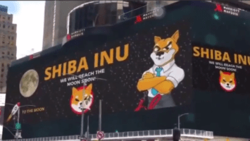 ნიუ-იორკში, Times Square-ზე გიგანტური Shiba-Inu ციფრული ბილბორდი გამოჩნდა